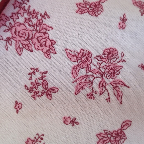 Lati Fashions Floral Piping Two Piece Pajama Set XXL Pink - Picture 4 of 16